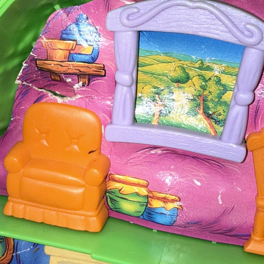 Vintage 1992 Disney Winnie the Pooh Mr. Sanders Owl Tree House Foldable - Picture 8 of 8